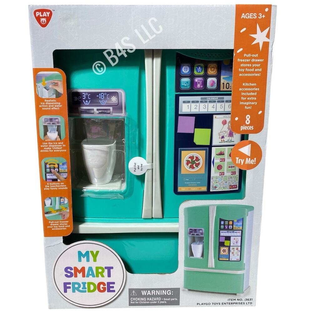 Play My Smart Fridge Double Door Learning Kids Toy Refrigerator